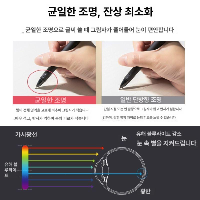 스탠딩조명 장스탠드 LED 독서 조명 조절 스탠딩 대형 플로어 램프 소형 블랙 버튼12W백색광 - 상세 이미지 4