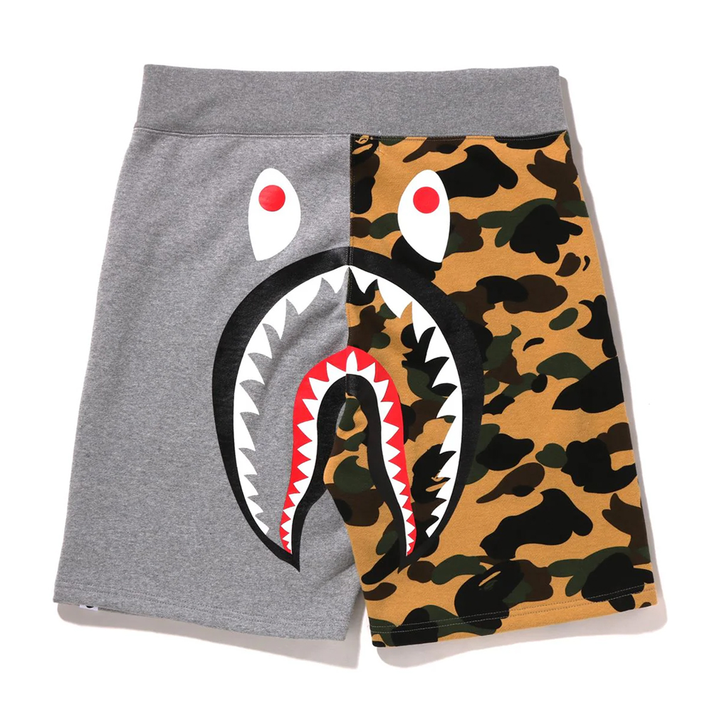 베이프 반바지 1ST CAMO BACK SHARK SWEAT SHORTS 1I20-153-004 - 상세 이미지 5