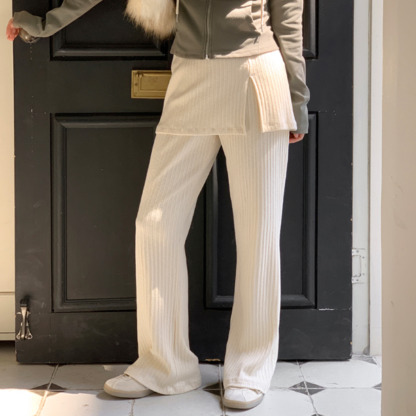 트임 스커트 레이어드 히든밴딩 트레이닝 팬츠 ps5430