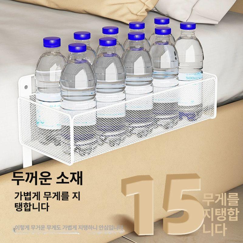 침대 수납 걸이 거치대 틈새 기숙사 누빔 리모콘 기저귀 주머니 정리함 옷장 정리 다용도 스타일 1 화이트 S 1단 - 상세 이미지 4