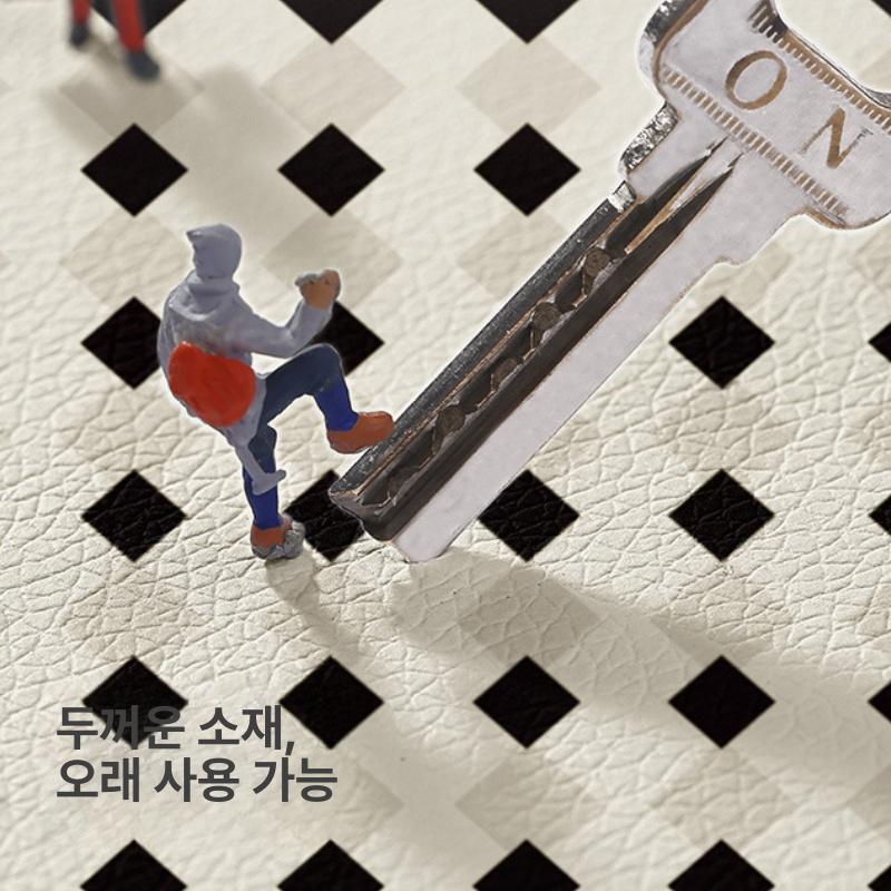닦을수있는 긴러그 발코니 카페트 베란다 도어매트 발매트 논슬립 미끄럼방지 바닥 말차 와플 80x120cm - 상세 이미지 3