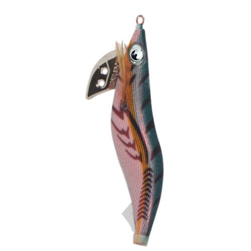 워터맨 블랙 잉크 워킹 무늬오징어 에기 3.0호 BW05 레드그린, 노멀 - 상품 이미지