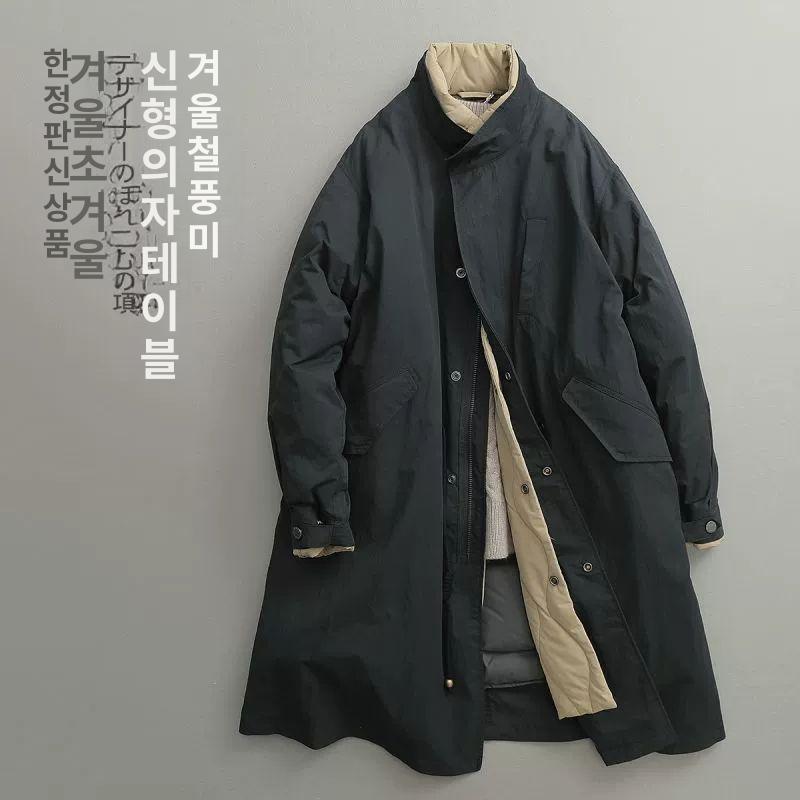남자 겨울 패딩 미군 야상패딩 롱패딩 탈부착 자켓 내피탈부착 빅사이즈 깔깔이 돕바 남자패딩 블랙 2XL - 상세 이미지 2