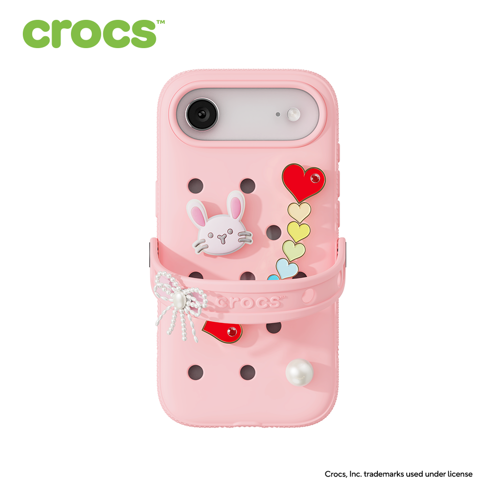크록스 핸드폰 케이스 for iPhone Series 핑크 밀크, 아이폰 에어 - 상품 이미지