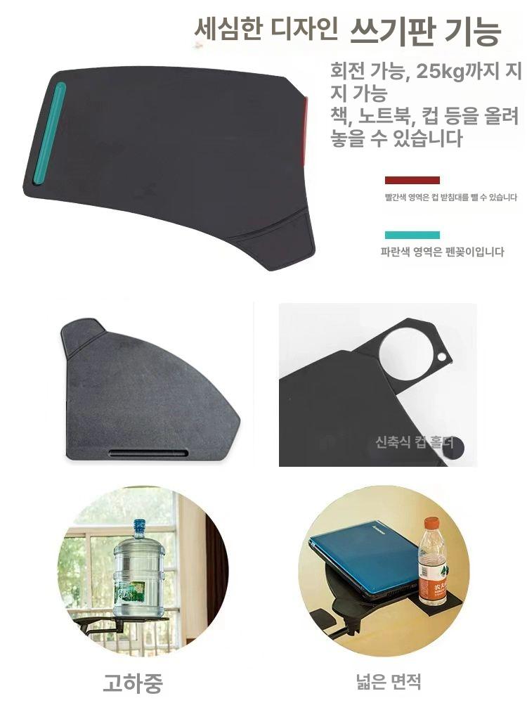 강의실 의자 접이식 교회 메쉬 책상 팔걸이 학교 일체형 수납 강연 강당 세미나 사무용 간이 엘레강트블랙 접이식 - 상세 이미지 5