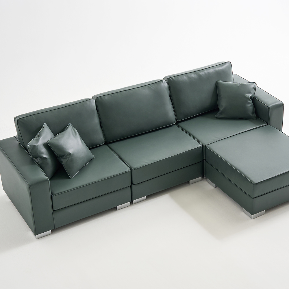 알토 4인용 거실 가죽 쇼파 푹신한 넓은 소파