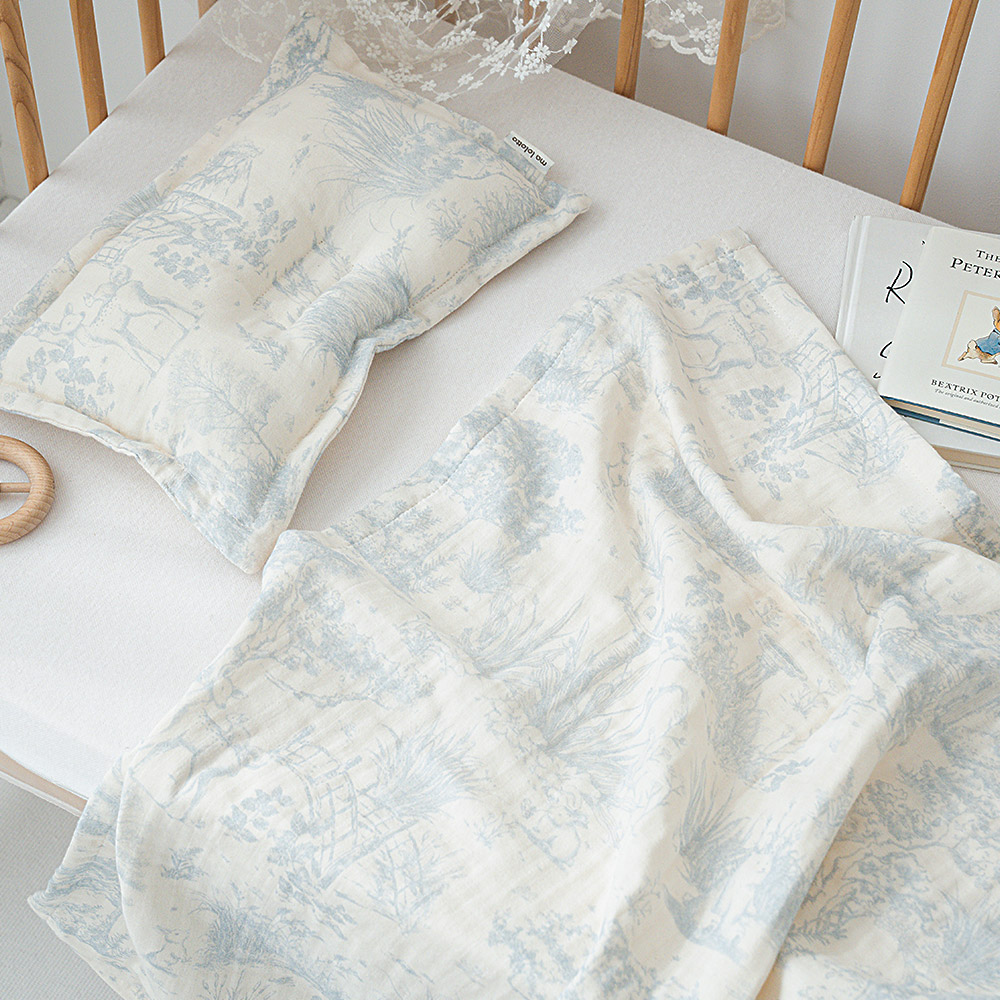 마롤로뜨 아기 블랭킷 거즈 사계절 담요 애착 이불 어린이집 낮잠 신생아 뜨왈드주이 핑크