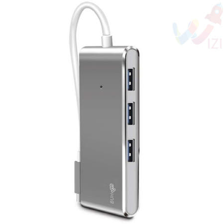 신선IZI C타입허브 노트북허브 USB3.0 C타입 5포트 카드리더기