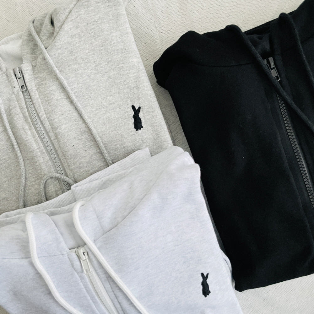 오버핏 후드티 디테일