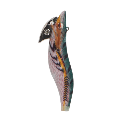 워터맨 블랙 잉크 팁런 무늬오징어 에기 3.0호 BT05 레드그린, 25g - 상품 이미지