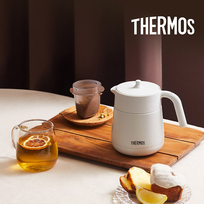 써모스 보온보냉 테이블 티포트 700ml / TTE-700K - 상품 이미지