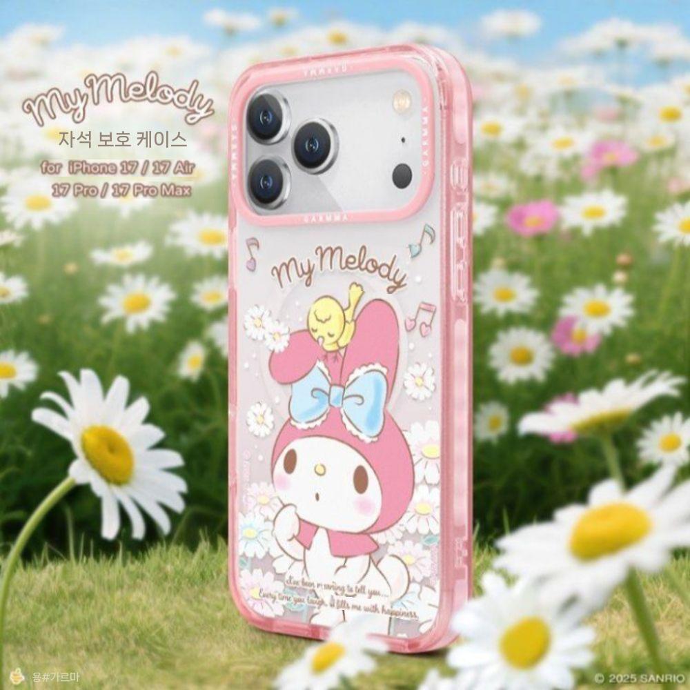 아이폰17 에어 프로 맥스 맥세이프 케이스 산리오 키티 투명 마그네틱 보호 커버 - 상세 이미지 2