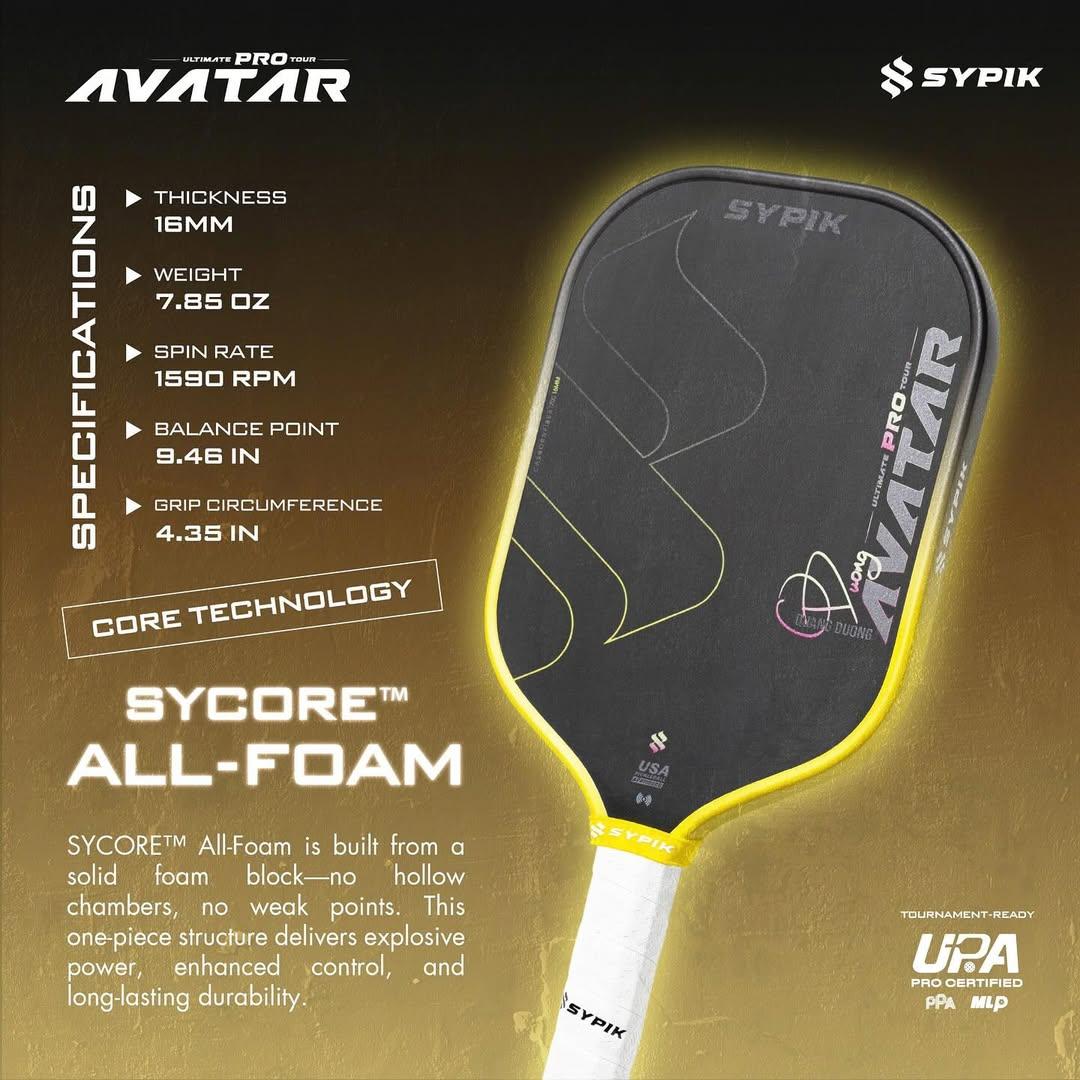 스포모티브 사이픽 아바타 프로 투어 피클볼 패들 SYPIK AVATAR PRO TOUR · 5
