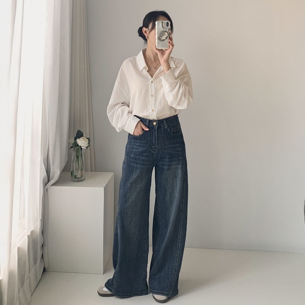 키작녀청바지 진청데님 - 상세 이미지 2