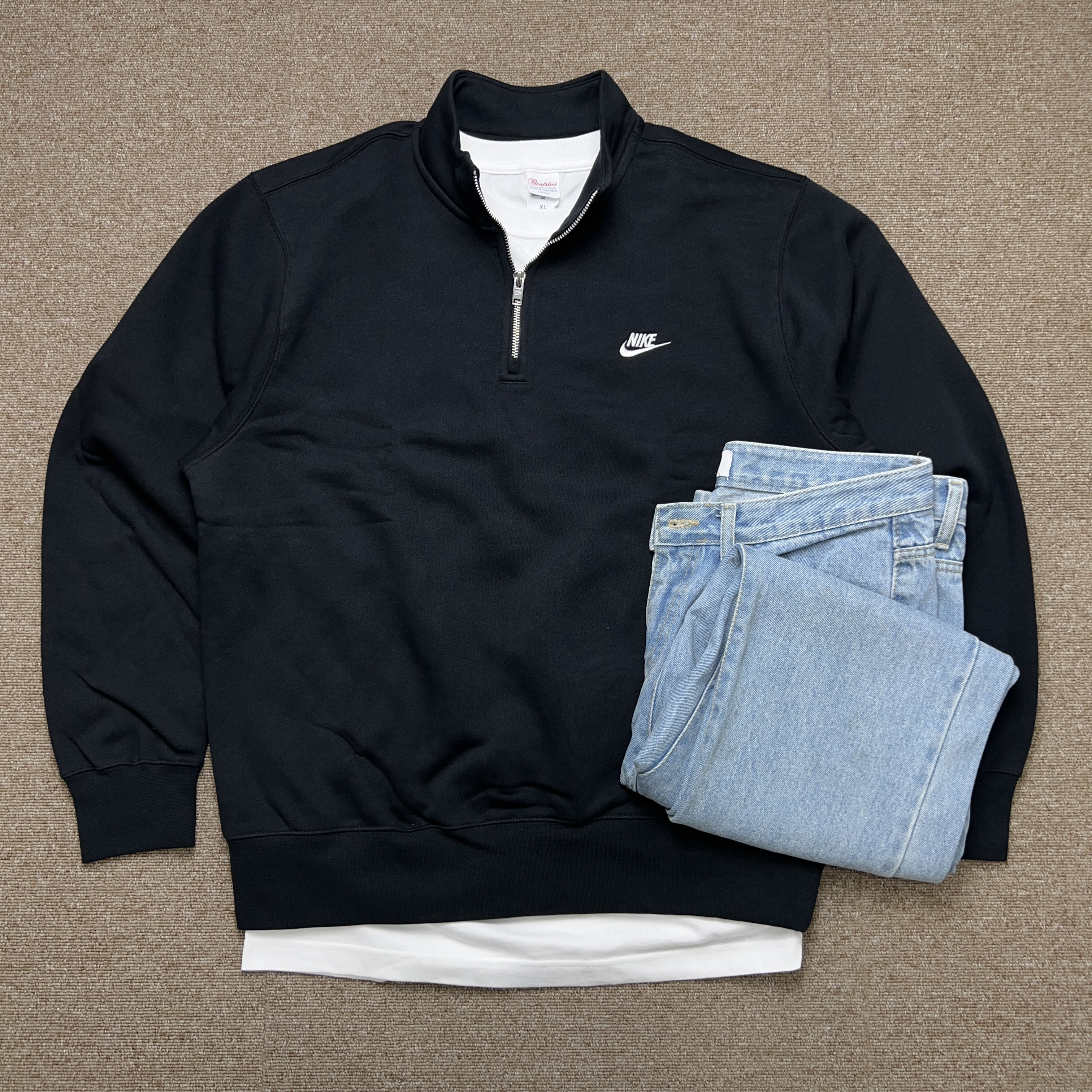 나이키 반집업 맨투맨 긴팔 하프집업 플리스 기모 - 상세 이미지 2