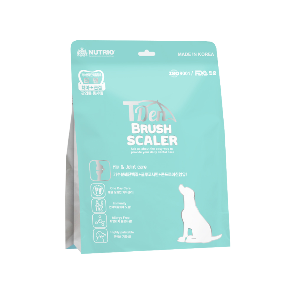 뉴트리오 티덴브러쉬 관절 8g X 15봉 120g 강아지 간식 덴탈 치약껌