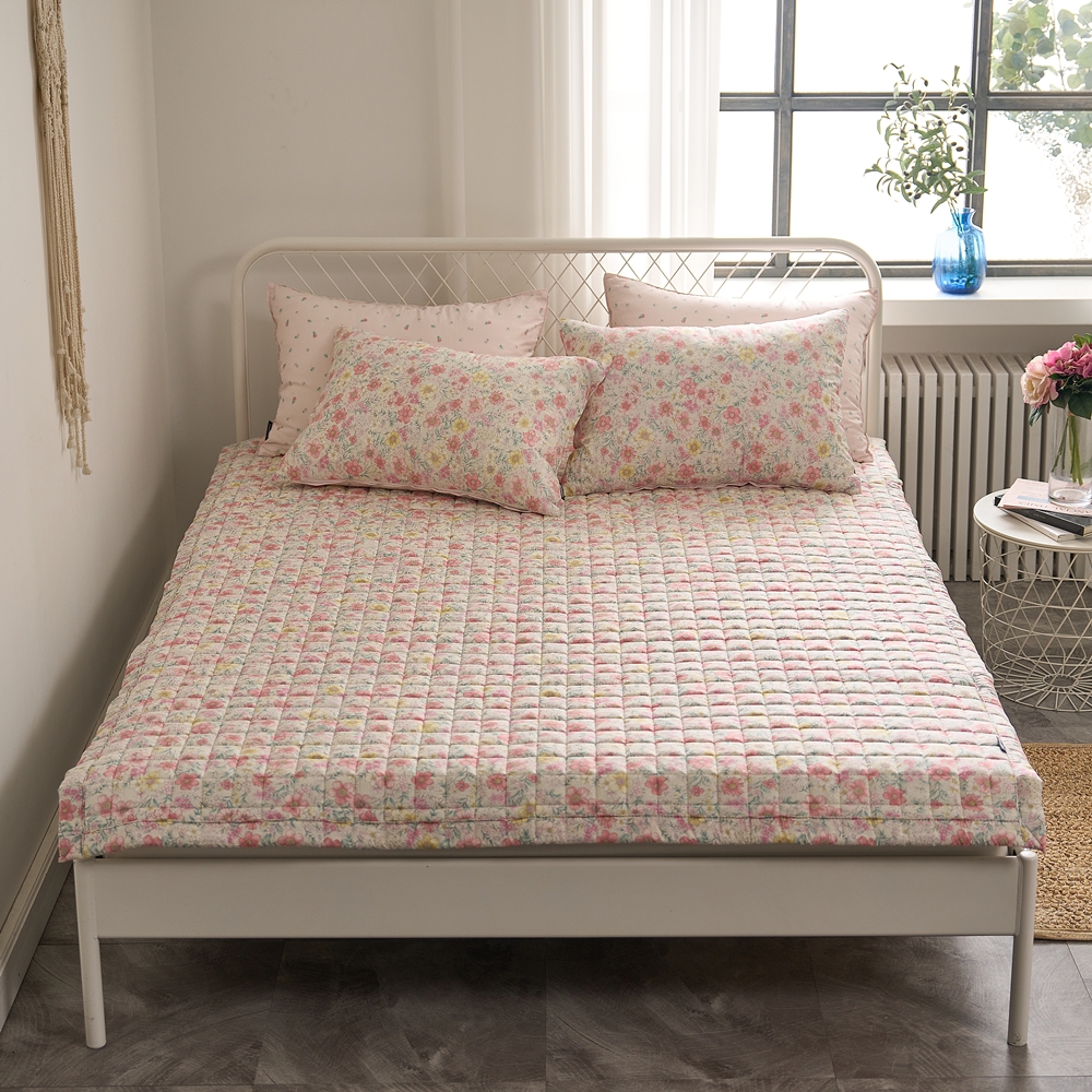 나라데코 100% 텐셀 모달 플라워 꽃 무늬 사계절 침대 패드 SS