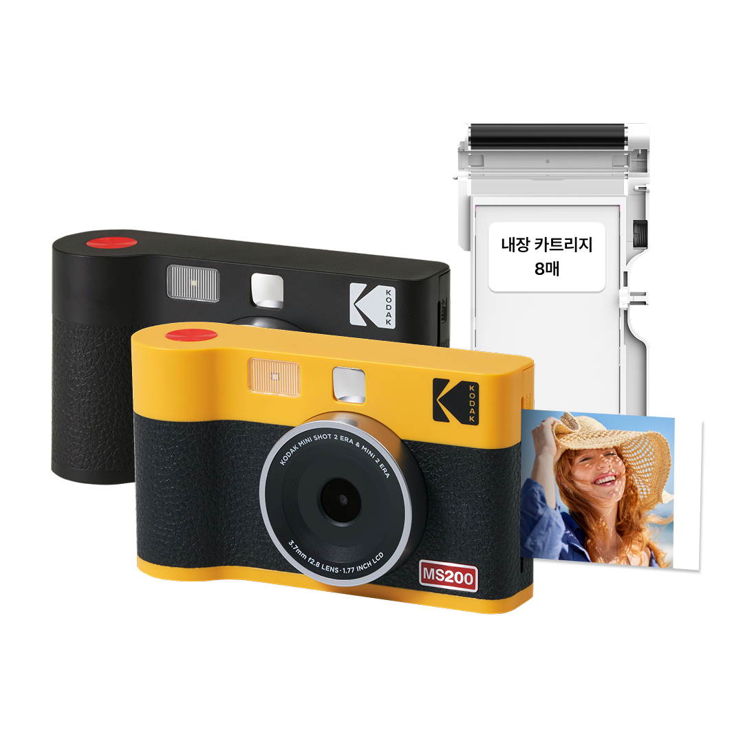 코닥 포토프린터 필름카메라+카트리지 8매 미니샷 2인치 ERA