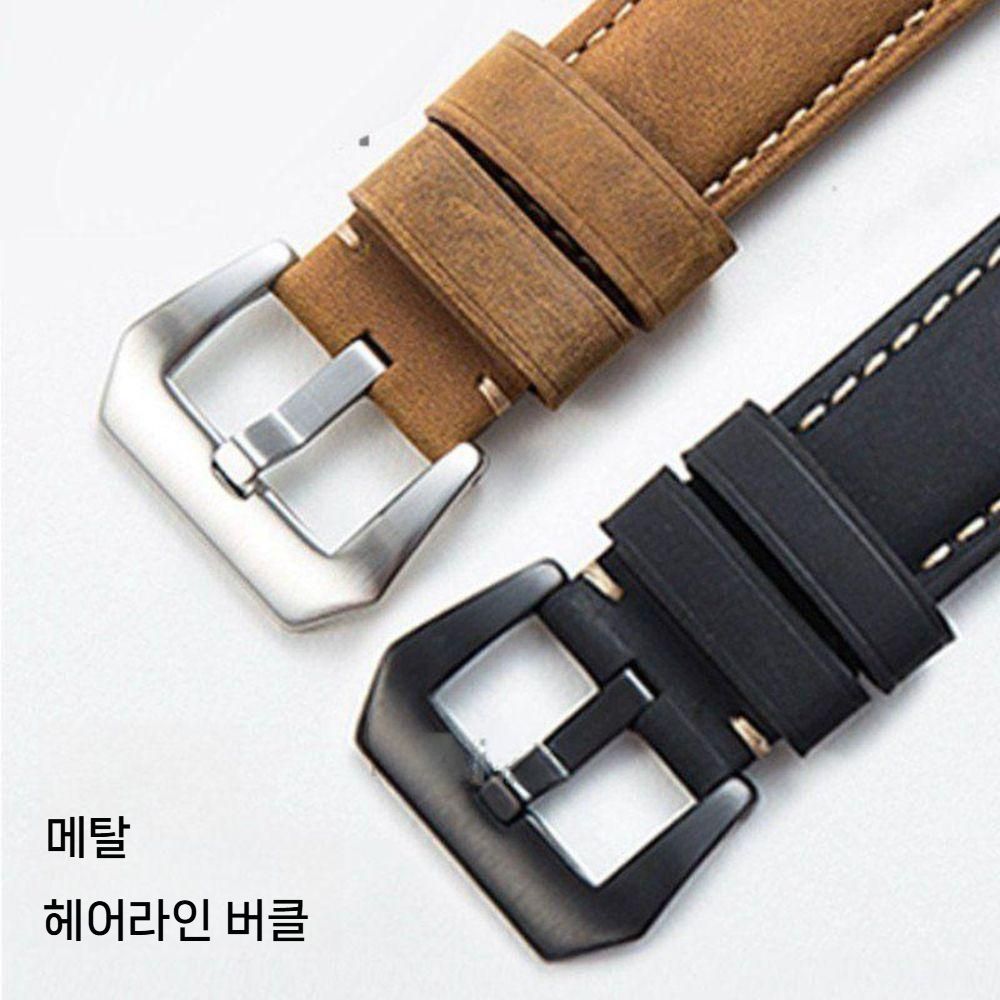 어메이즈핏 티렉스3 프로 스트랩 오일 왁스 가죽 퀵 릴리스 마그네틱 밴드 - 상세 이미지 4