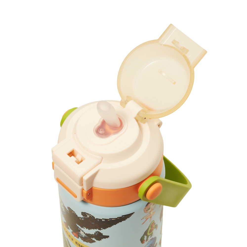 이탈리안 브레인롯 텀블러 350ml 초등학생 어린이 유치원 물병 보온병 원터치 스파우트 이미지 8