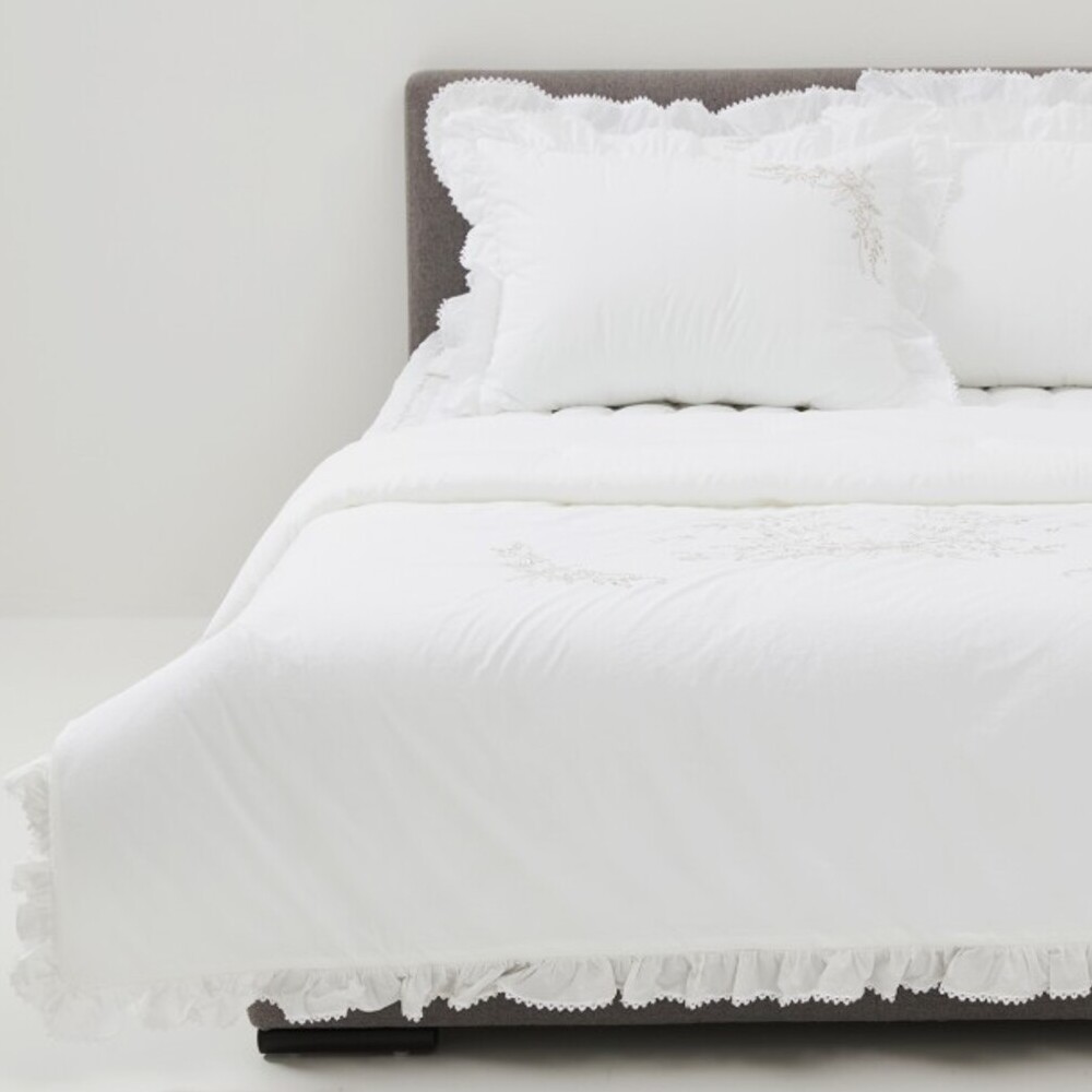 코지네스트 미라벨 자수 사계절 차렵이불 앞 순면100% 뒤 모달100% 플로럴자수 고급이불