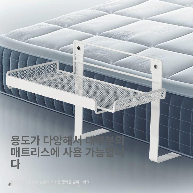 침대 수납 걸이 거치대 틈새 기숙사 누빔 리모콘 기저귀 주머니 정리함 옷장 정리 다용도 스타일 1 화이트 S 1단 - 상세 이미지 3