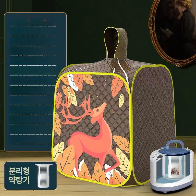 가정용 사우나 접이식 욕조 반신욕기 홈스파 욕실용 퍼플 1인용 220V A - 상세 이미지 4