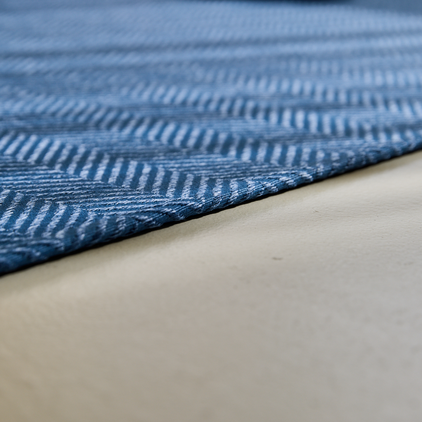 네추럴 방수러그 사이잘룩 대형 거실 식탁 카페트 헤링본 네이비, 사각형 200x300