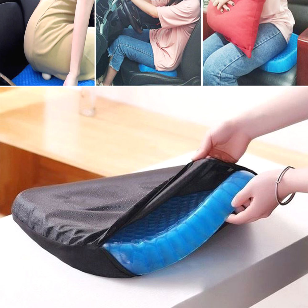 휴대용 벌집 사각방석 실리콘 통풍 쿠션