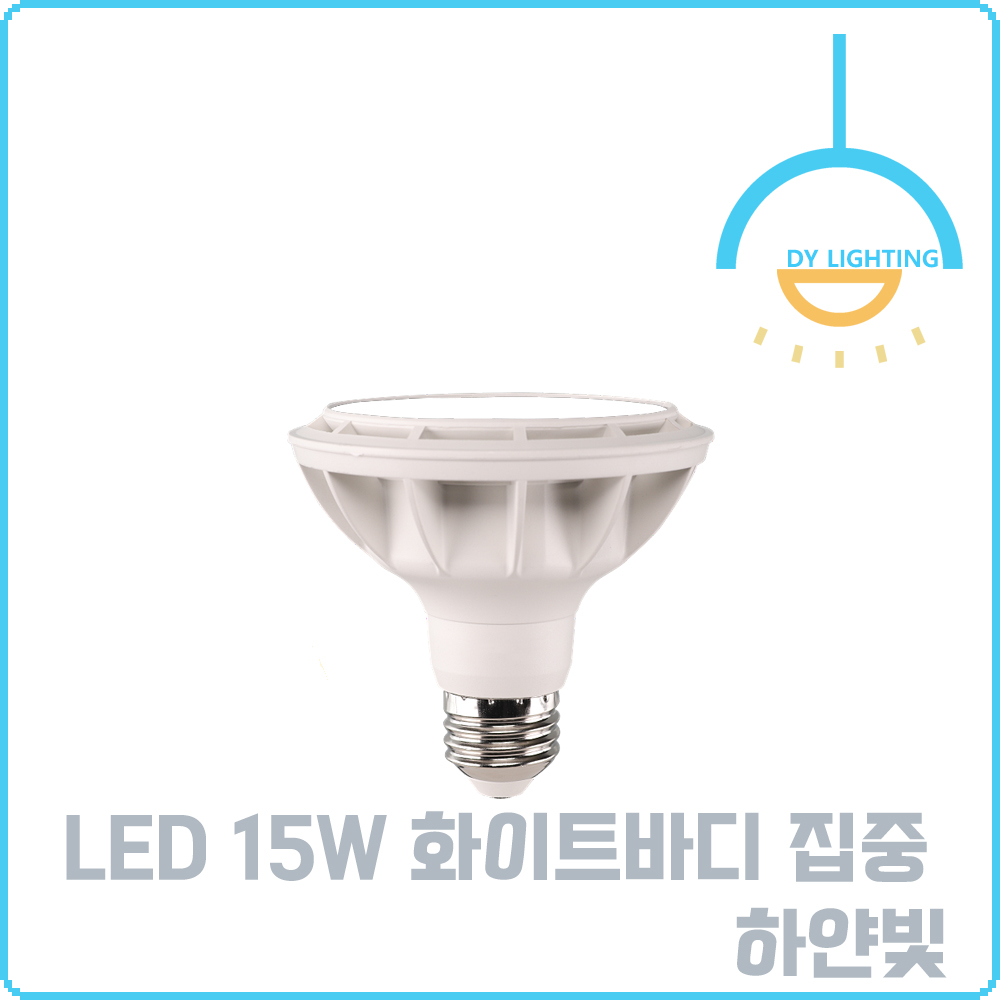 LED 전구 램프 파삼공 15W, 블랙-집중(주광색), 30개 이미지 6