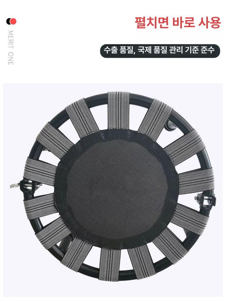 미니 트램폴린 초소형 점핑보드 운동 다이어트 홈트 다크그레이 - 상세 이미지 5