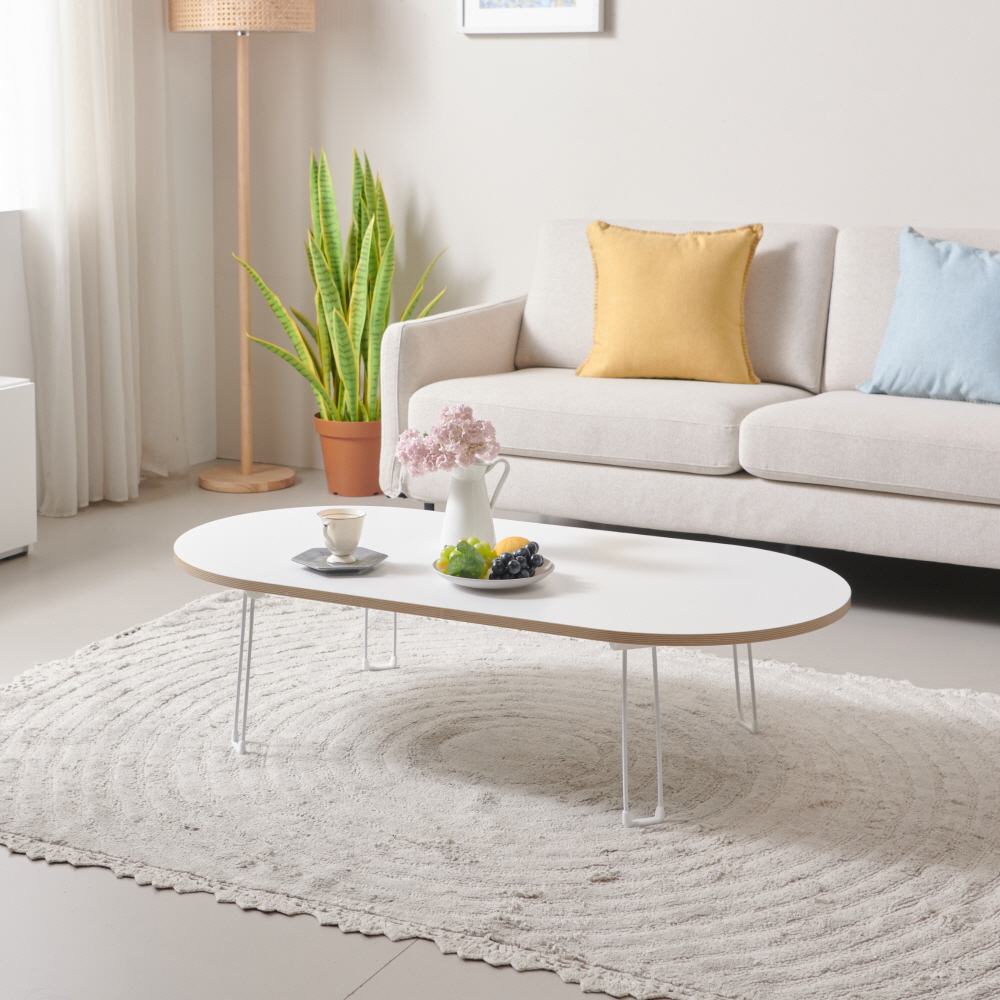 국산 거실 접이식 테이블 간이 식탁 침대 베드 트레이 접는 폴딩 고기 테이블