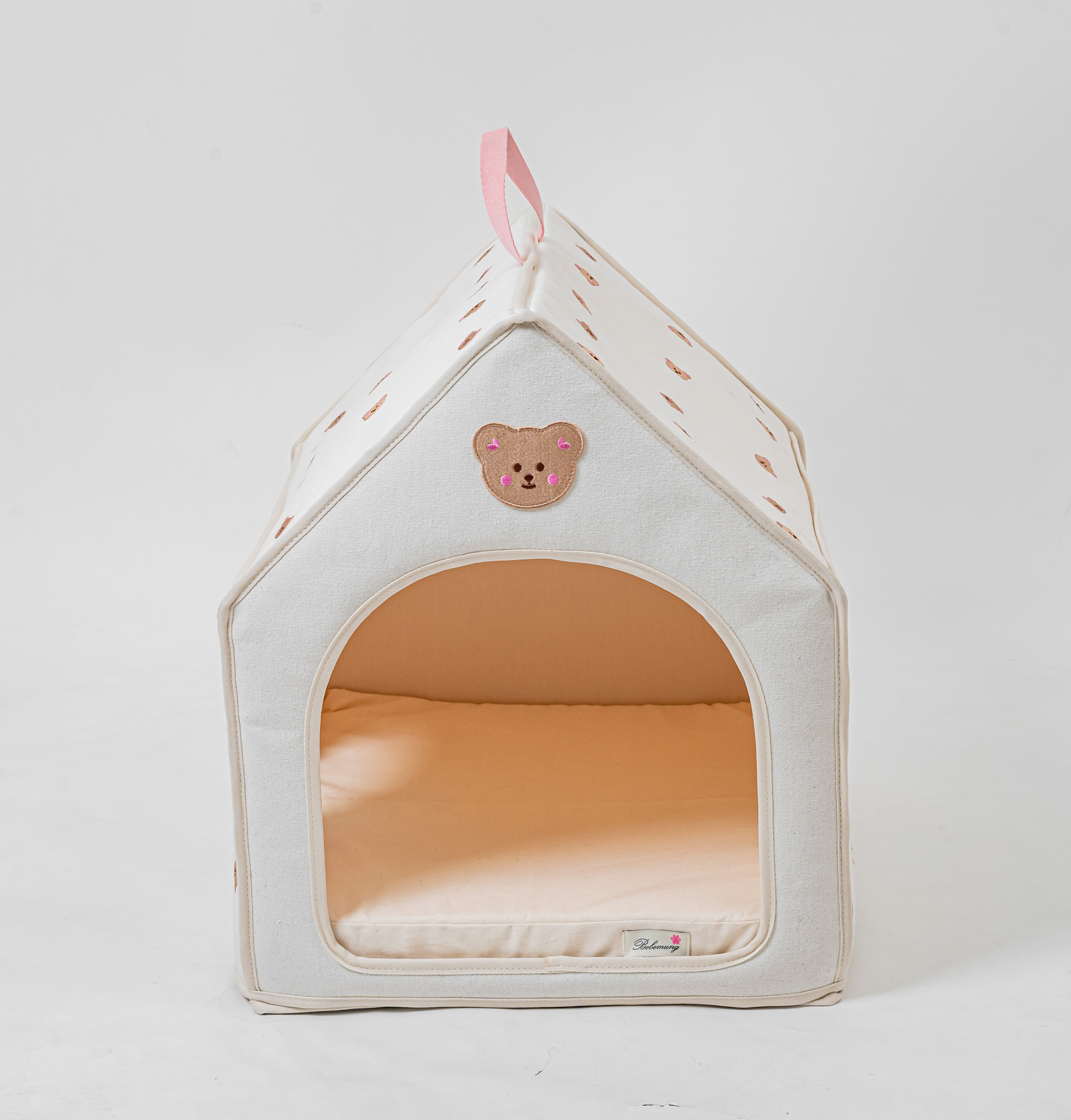 [베베멍] 친환경 자연주의 원단 애견 하우스, 소형견, 중형견 강아지집