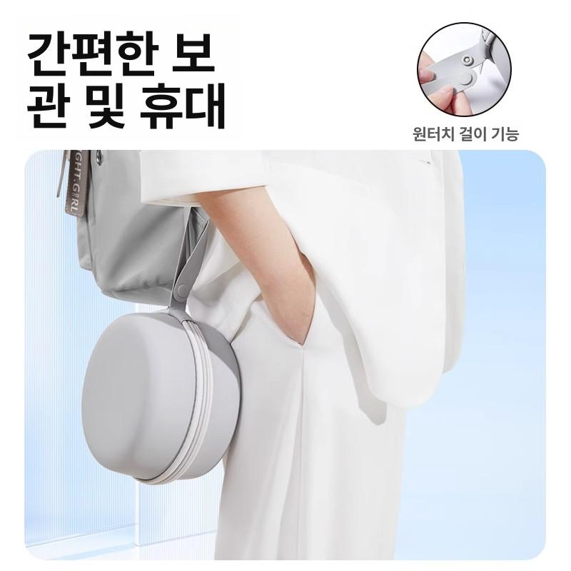 여행용 메모리폼 U형 목베개 비행기 휴대용 목지지 베개 360 넥 프로텍션 프룻그린 컬러블록 - 상세 이미지 5