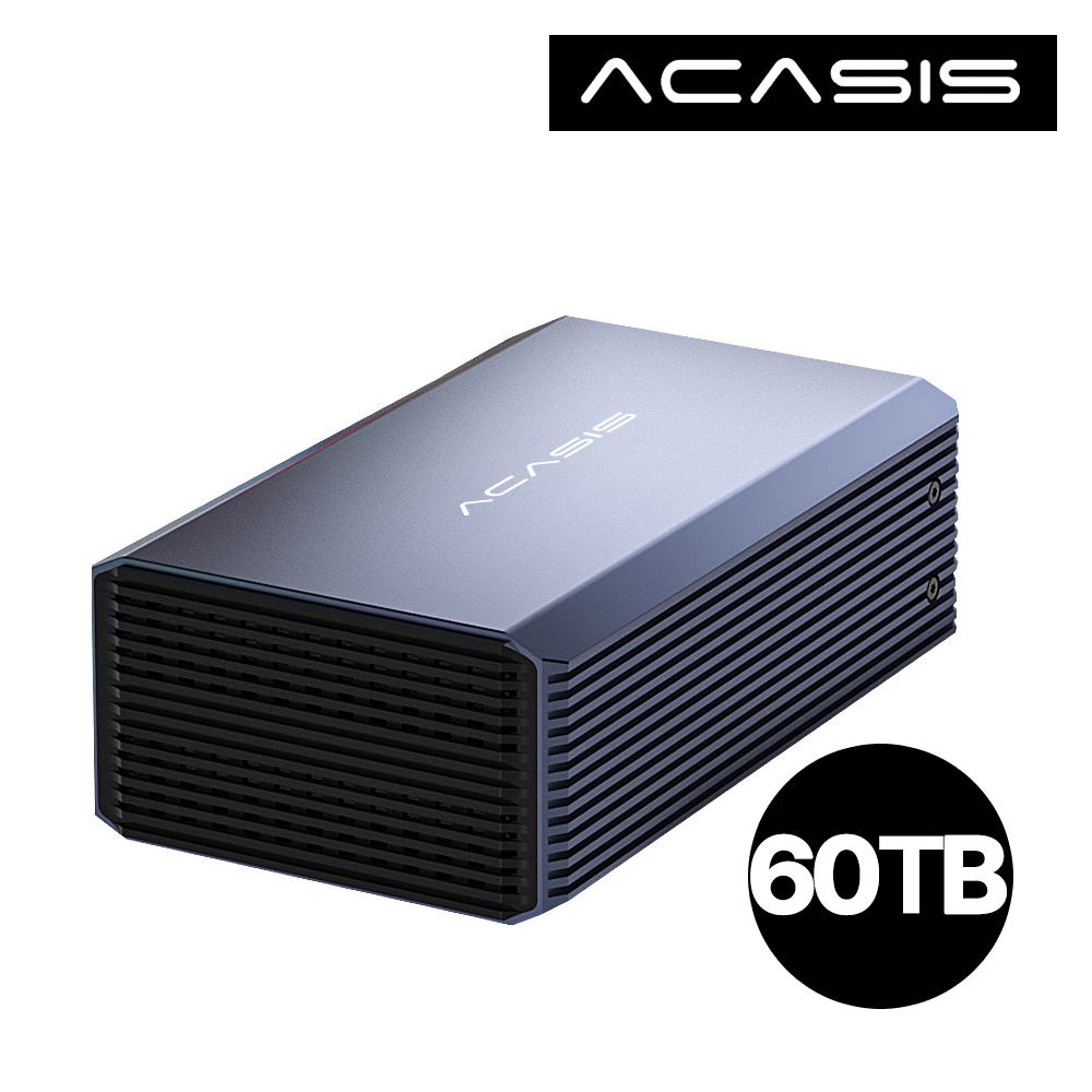 ACASIS 아카시스 EC-7352 60TB (30TB X 2) RAID 2베이  대용량 외장하드 데이터 복구 지원 - 상품 이미지