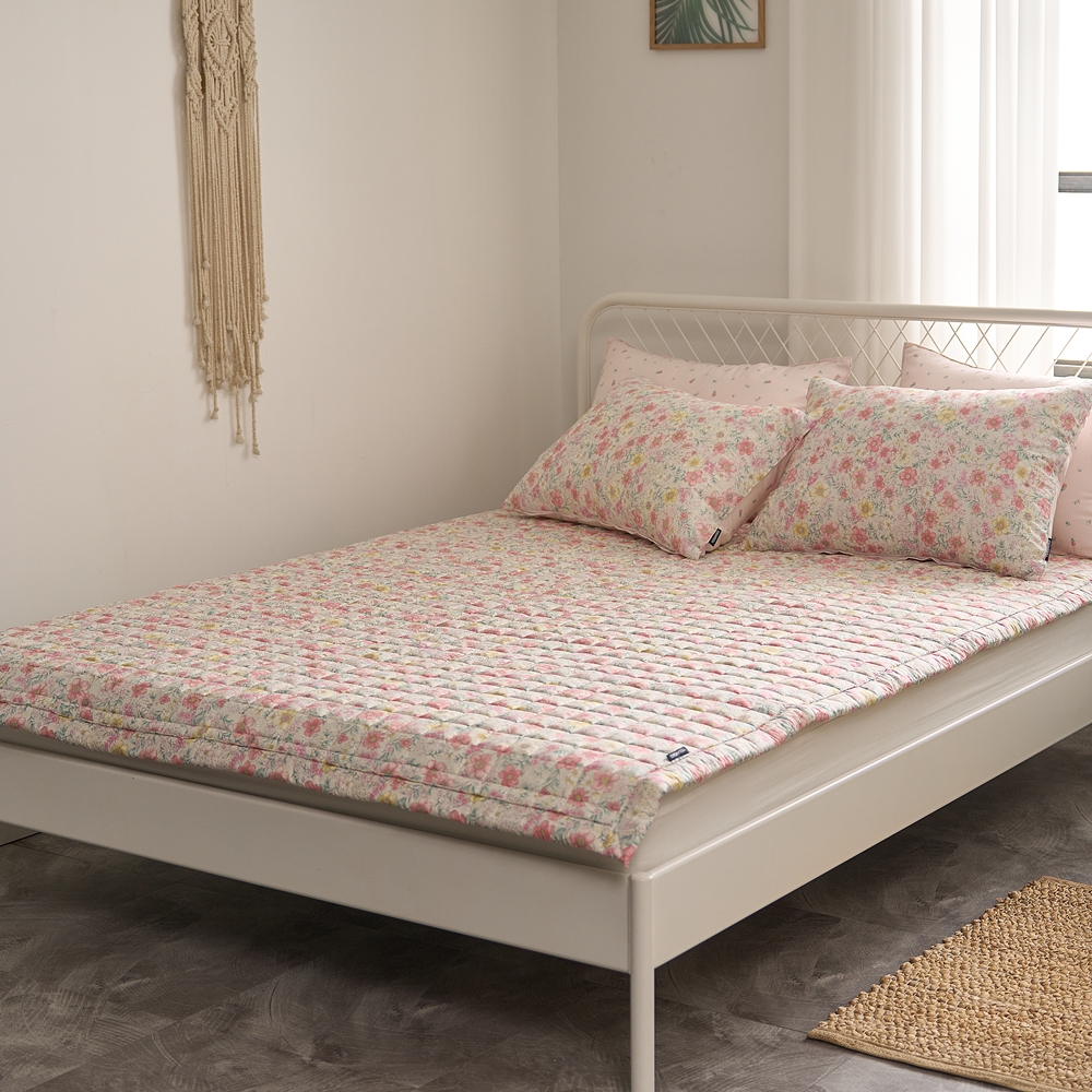 나라데코 100% 텐셀 모달 플라워 꽃 무늬 사계절 침대 패드 SS