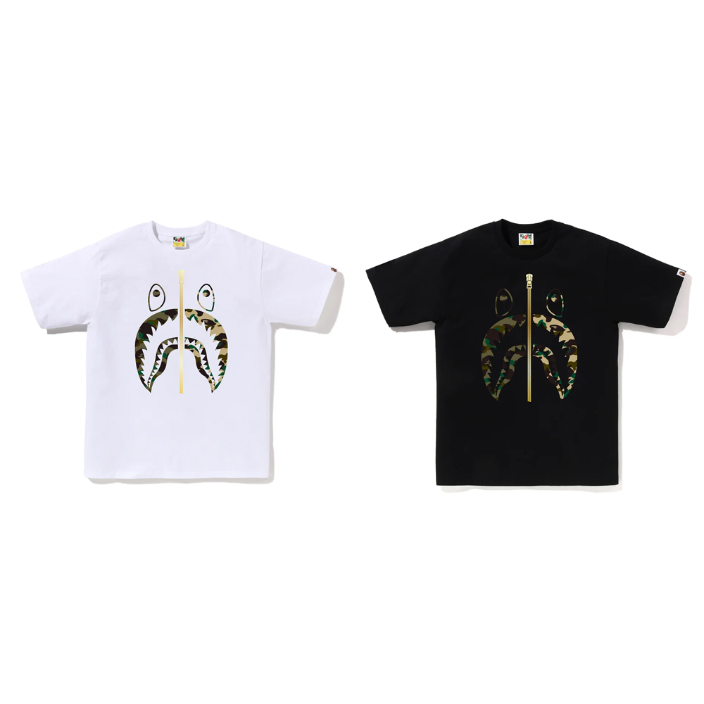 베이프 반팔티 1ST CAMO SEPARATE SHARK TEE 1L30-110-018 - 상세 이미지 5
