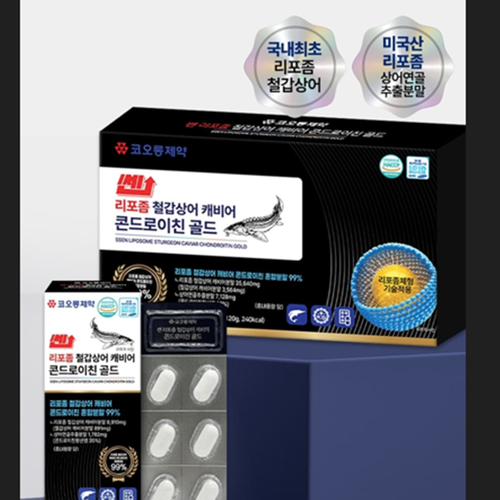 코오롱제약 리포좀 철갑상어 콘드로이친 120정 4개월 관절 연골 건강 콘드로이친황산염 효능 - 상세 이미지 2