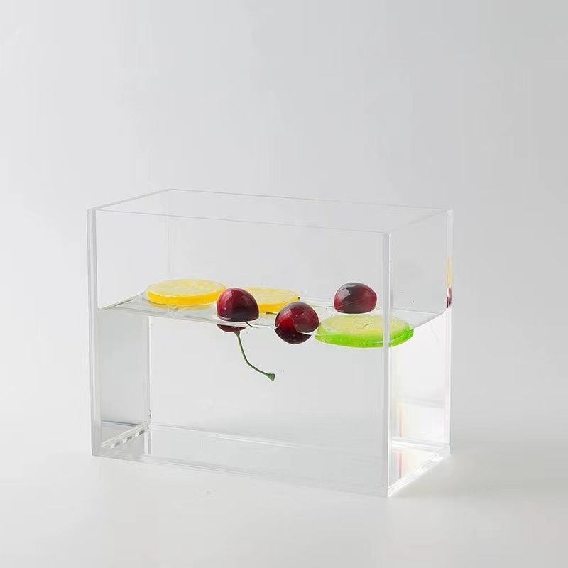 아크릴 수조 촬영 소품 수중 특수효과 연출 광고 사진 촬영용 투명 수조 30x30x30cm