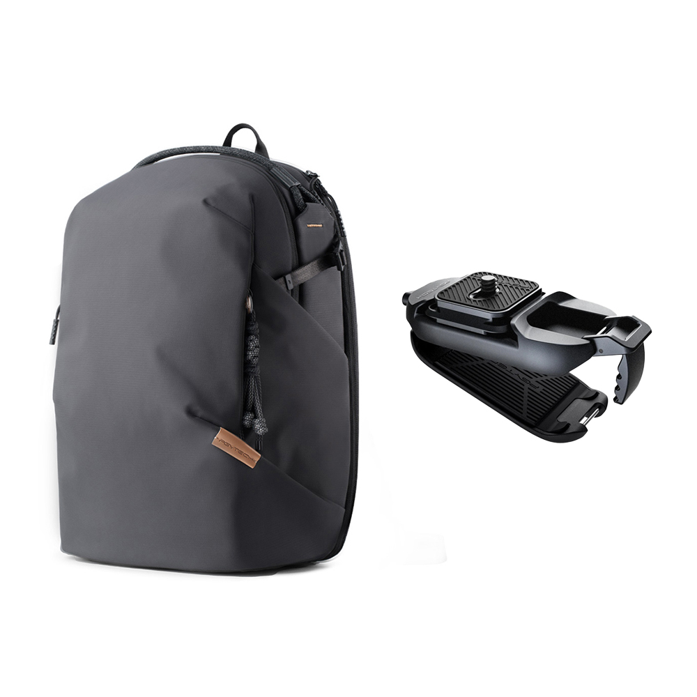 피지테크 원고 라이트 16L 블랙 카메라 백팩 비틀클립 키트 P-CB-352+P-CG-040 - 메인 이미지