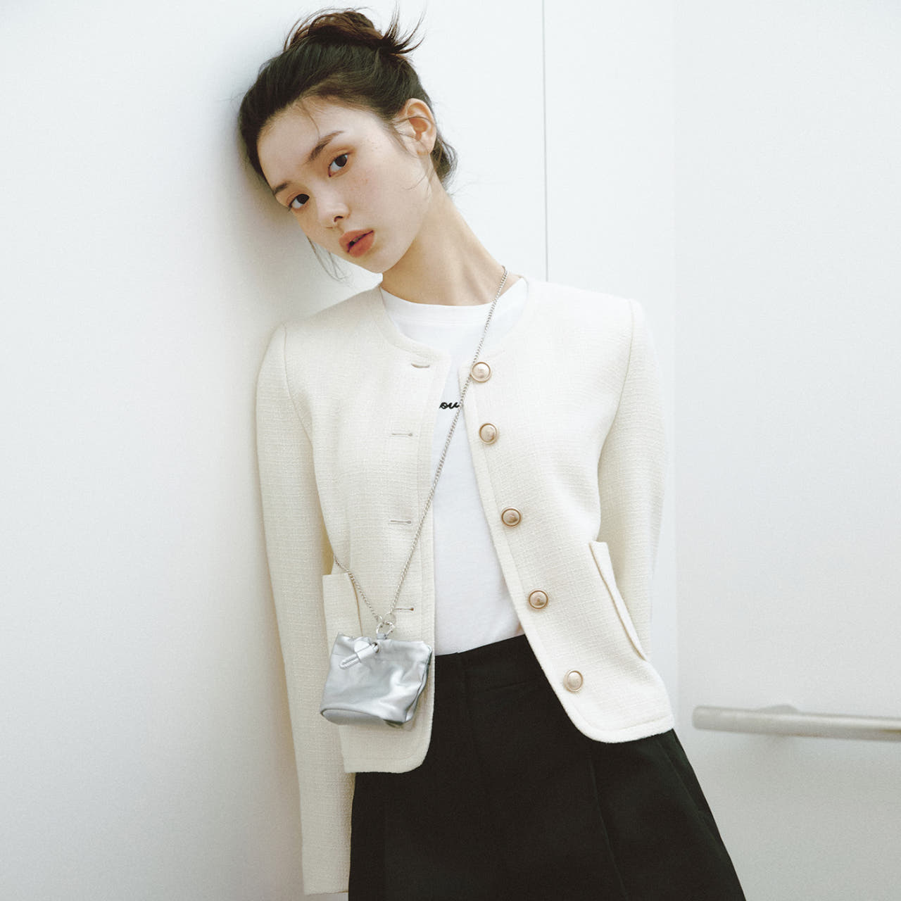 [슈퍼특가] [N배송] 로엠 라운드 트위드 자켓 RMJKF23S99