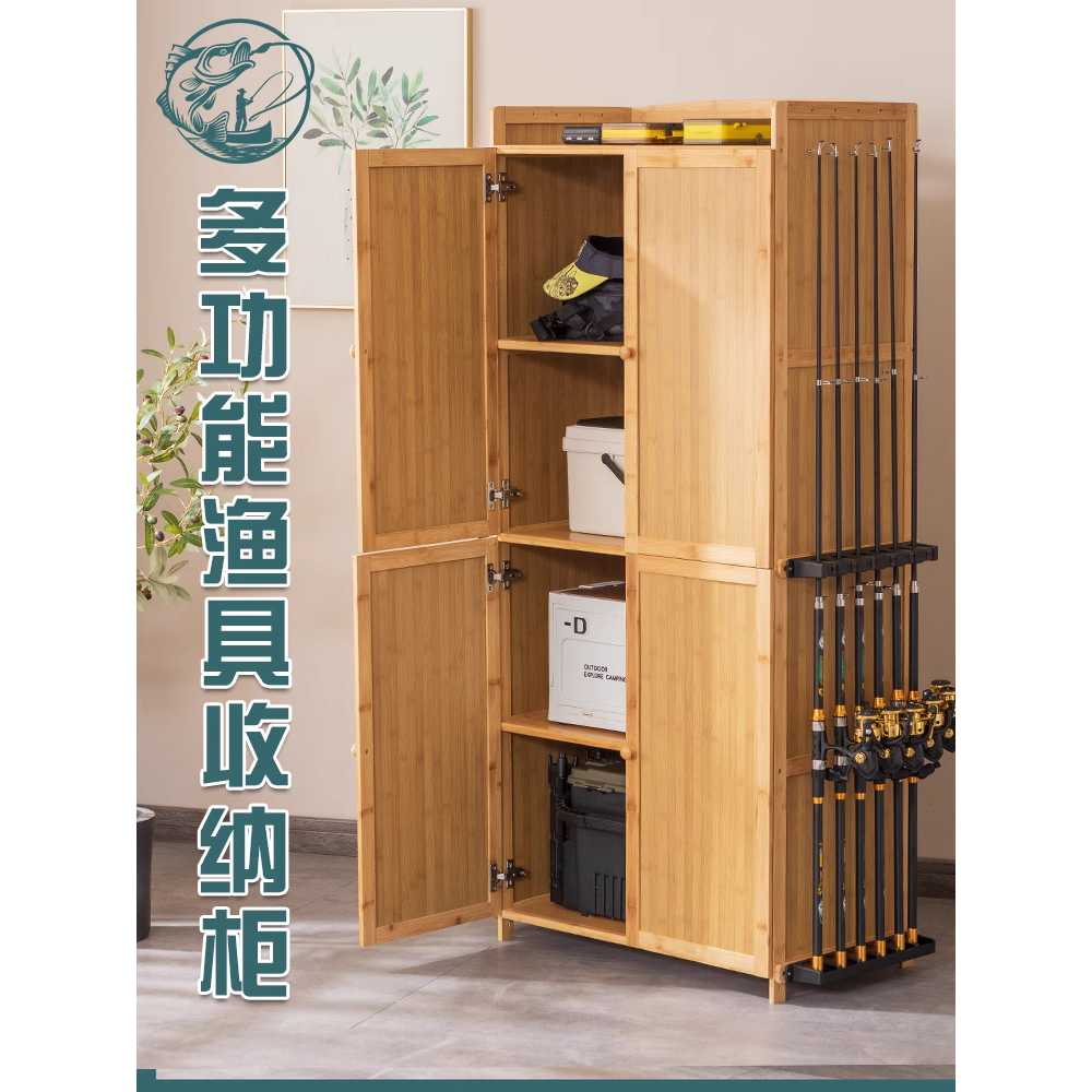 낚시대 거치대 원목 보관대 로드 보관함 릴받침대 3단 60cm 6홀 - 상세 이미지 5