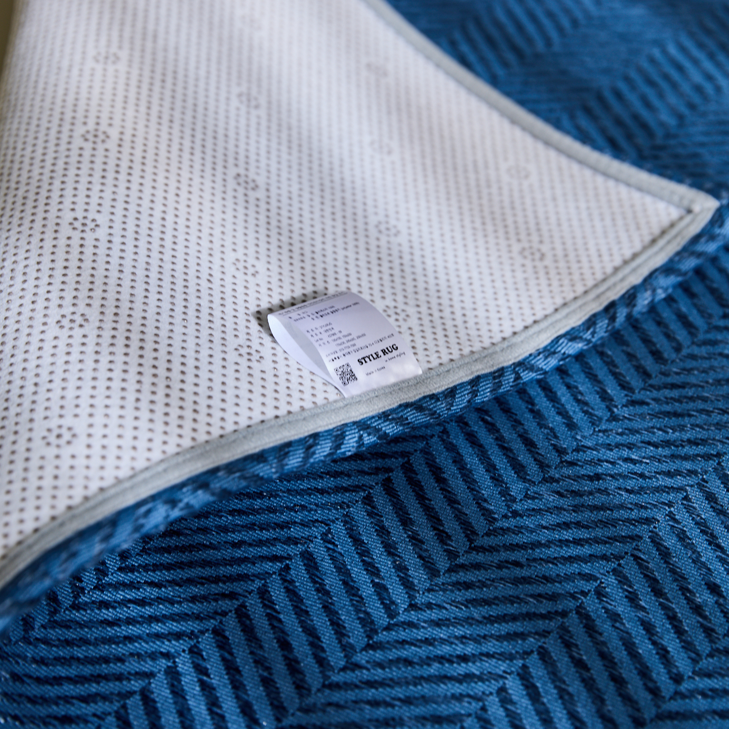 네추럴 방수러그 사이잘룩 대형 거실 식탁 카페트 헤링본 네이비, 사각형 200x300