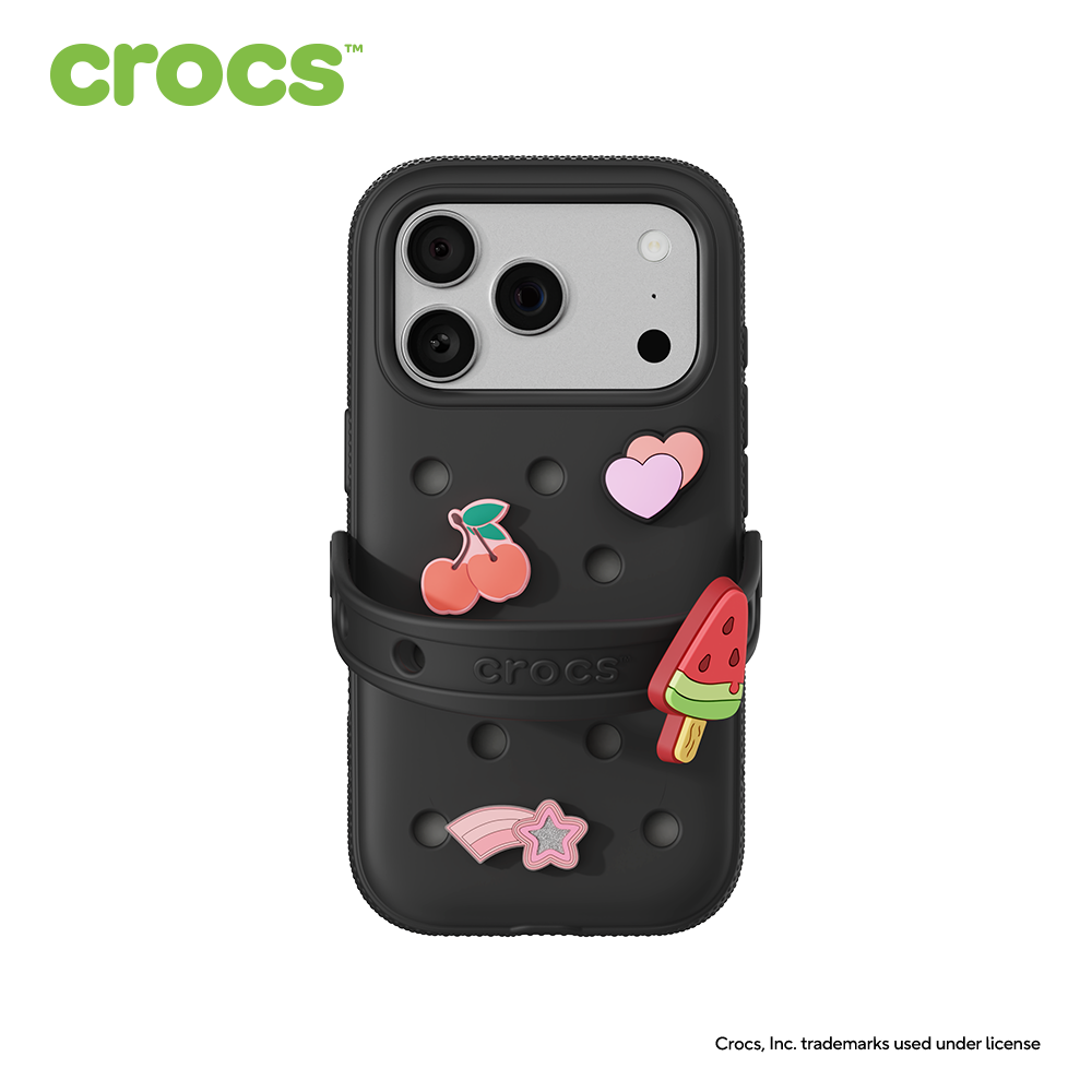 크록스 핸드폰 케이스 for iPhone Series 블랙, 아이폰17 프로 - 상품 이미지