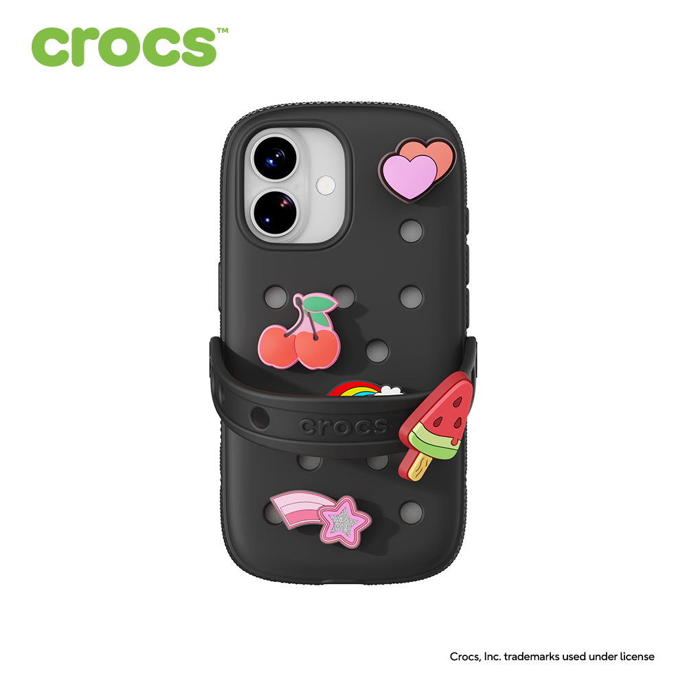 크록스 핸드폰 케이스 for iPhone Series 블랙, 아이폰16 - 상품 이미지