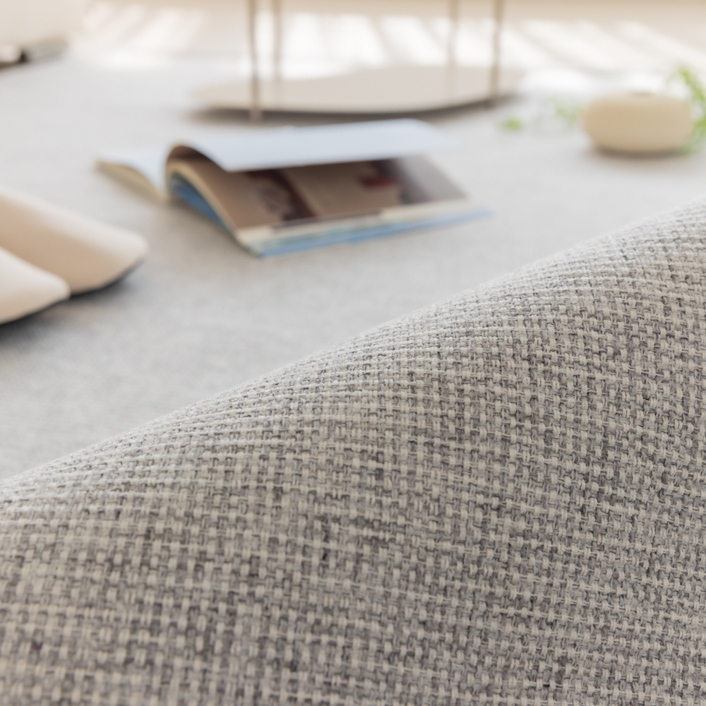 네추럴 방수러그 사이잘룩 대형 거실 식탁 카페트 애쉬그레이, 정원형 150
