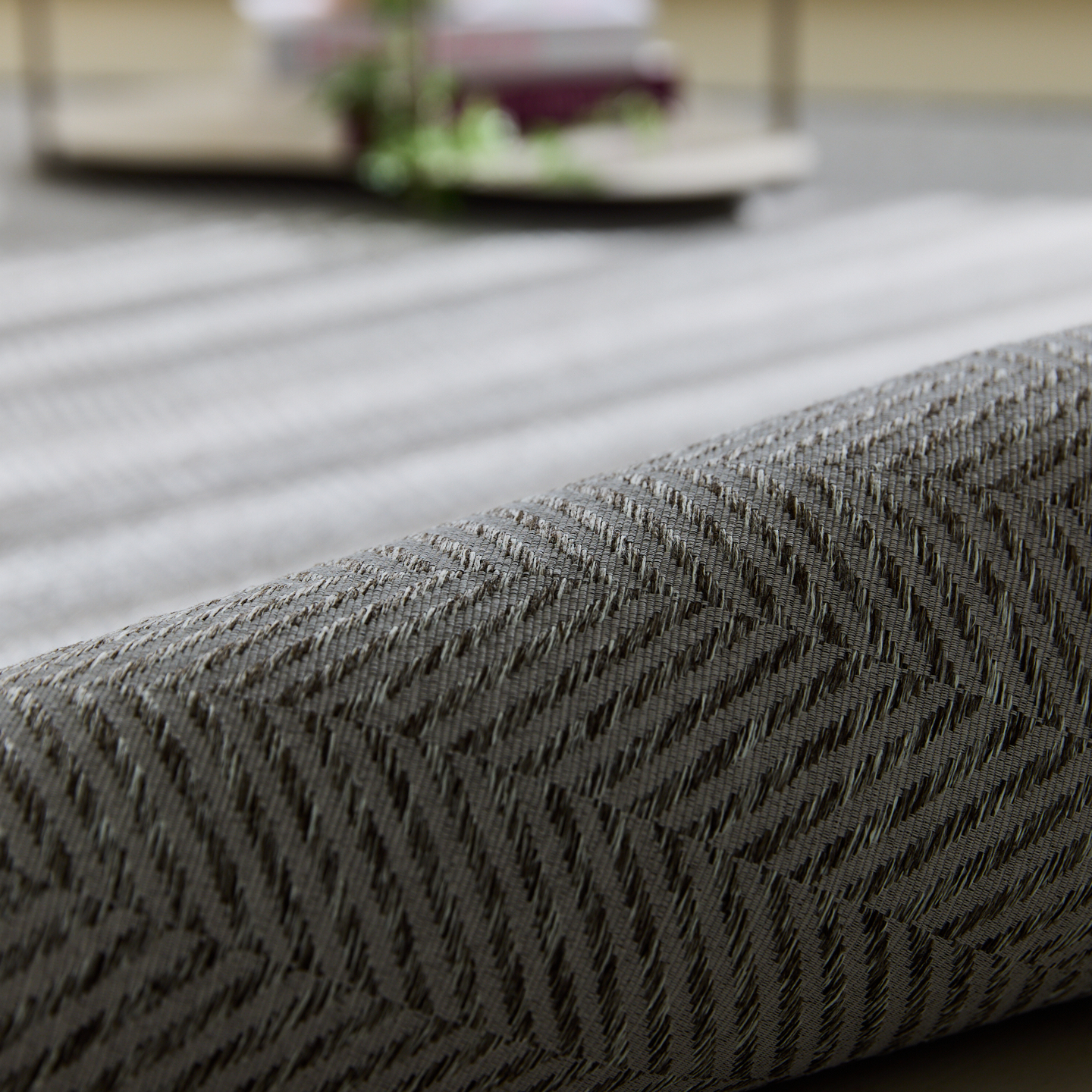 네추럴 방수러그 사이잘룩 대형 거실 식탁 카페트 헤링본그레이, 사각형 100x150