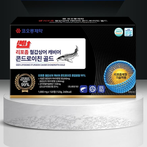 코오롱제약 리포좀 철갑상어 콘드로이친 120정 4개월 관절 연골 건강 콘드로이친황산염 효능 - 상세 이미지 3