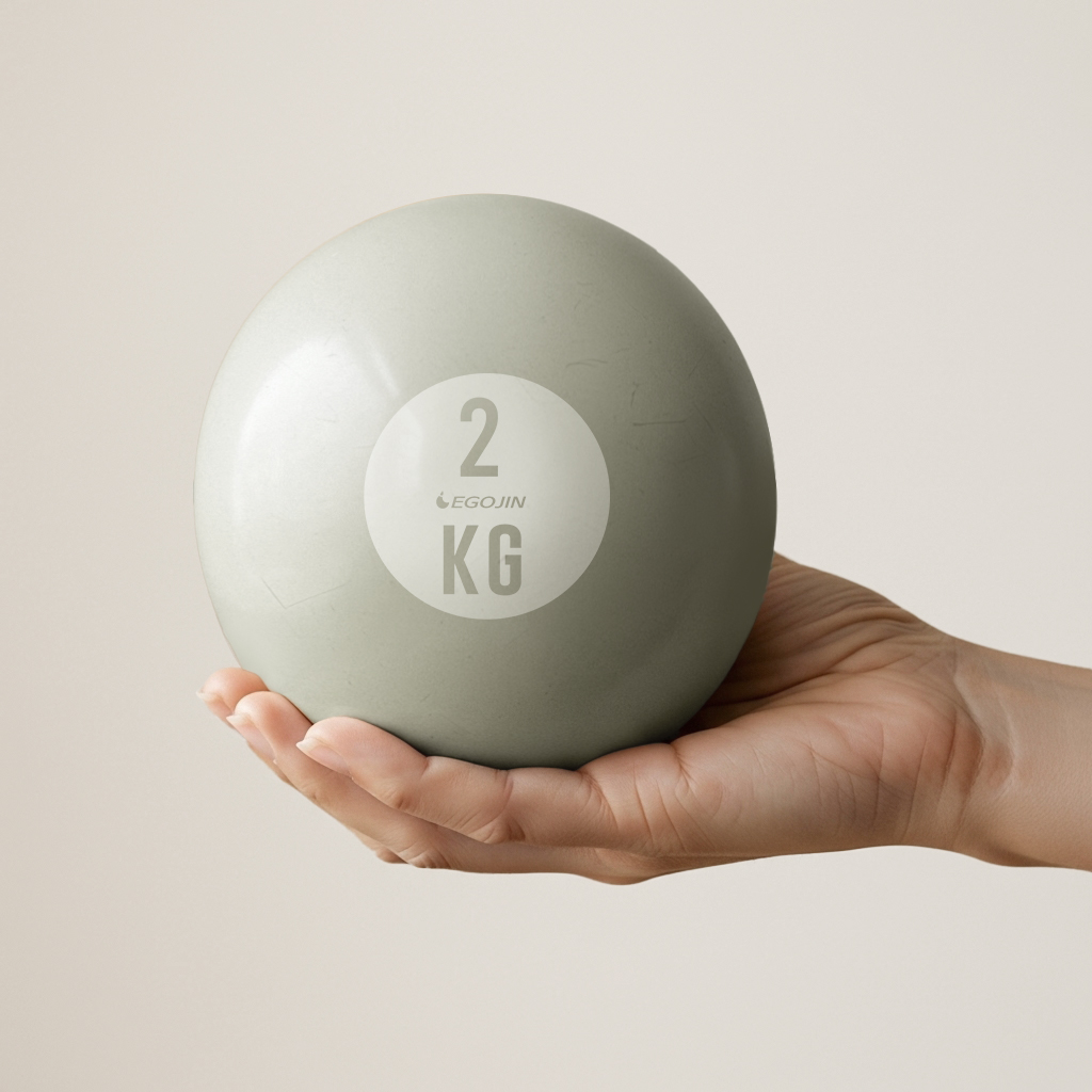 이고진 소프트 토닝볼 2kg 민트그레이 필라테스 웨이트볼 스트레칭 홈트 다이어트 가정용 - 상품 이미지