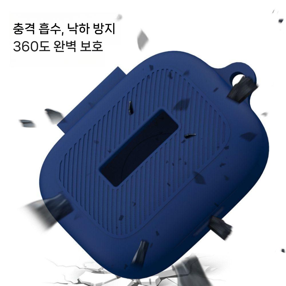 이어펀 에어프로4 실리콘 보호 케이스 메탈 후크고리 - 상세 이미지 2